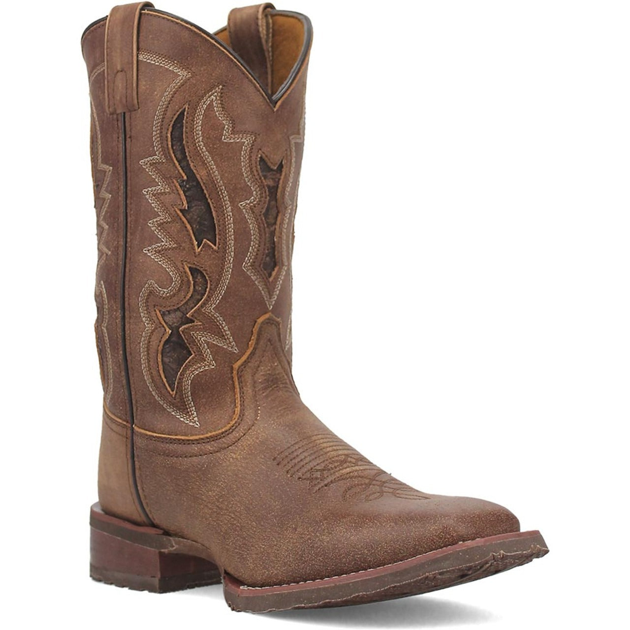 Laredo Martie Tan Broad Square Toe Boots for Men - 8D