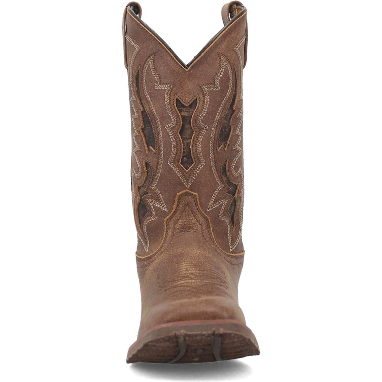 Laredo Martie Tan Broad Square Toe Boots for Men - 8D