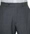 Washable Wool Blend Flat Front Medium Gray Pants