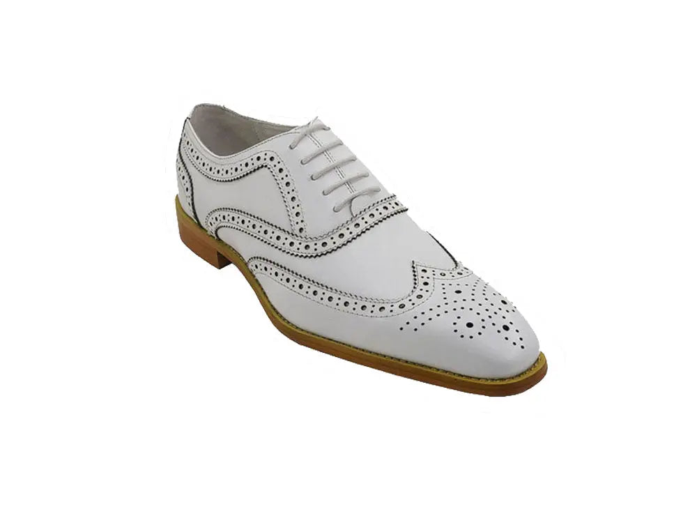 Men Medallion Wingtip Brogue Shoes - 7.5