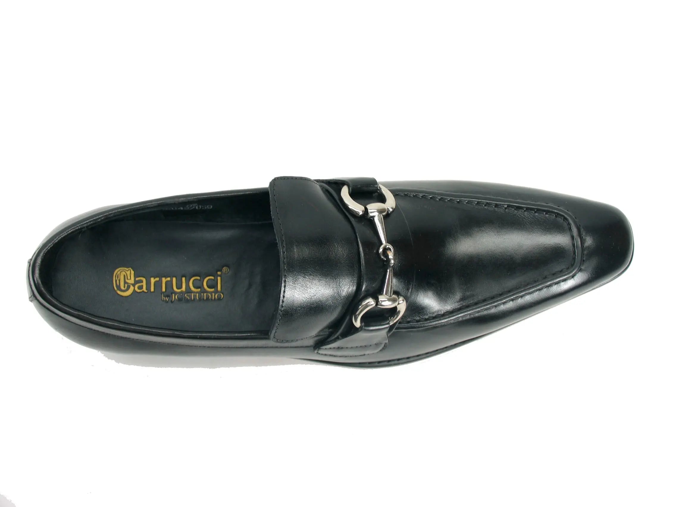Men's Burnished Signature Buckle Loafer-New Designer Collection - 7.5