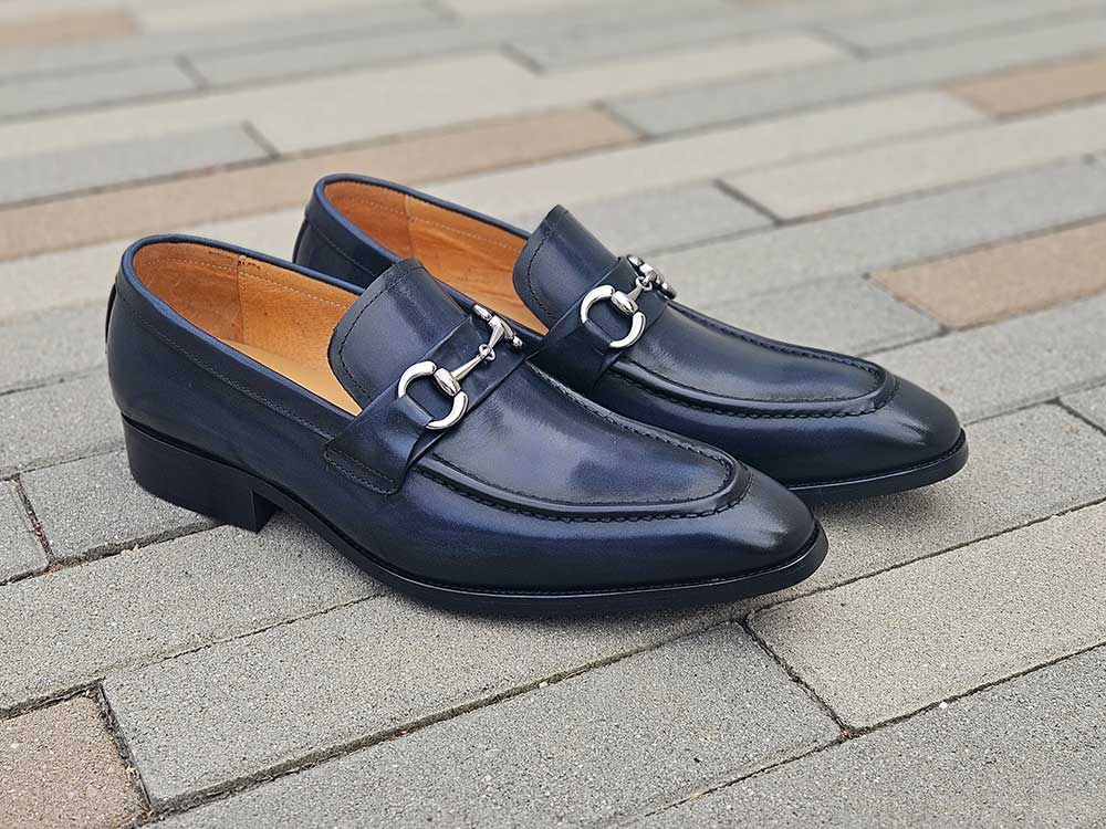 Men's Burnished Signature Buckle Loafer - 7.5