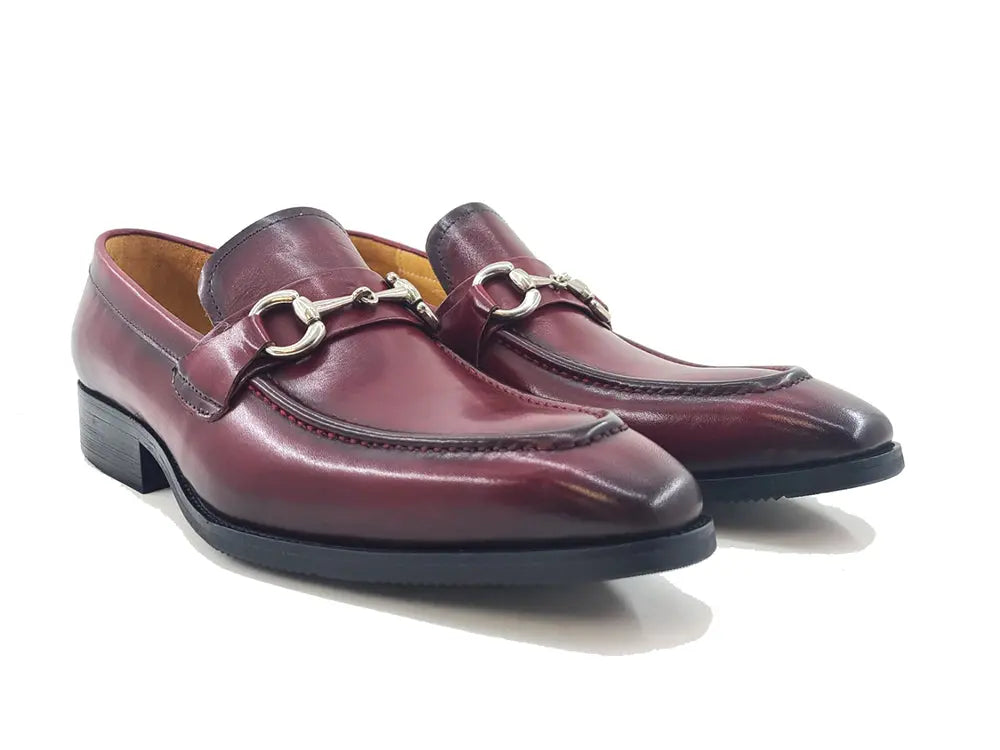 Carrucci Men's Burnished Signature Buckle Loafer - 7.5