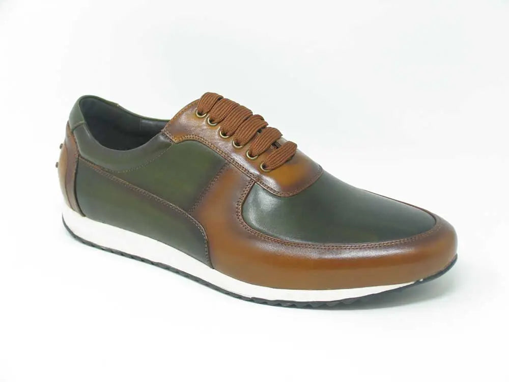 Men's Calfskin Leather Sneaker - 7