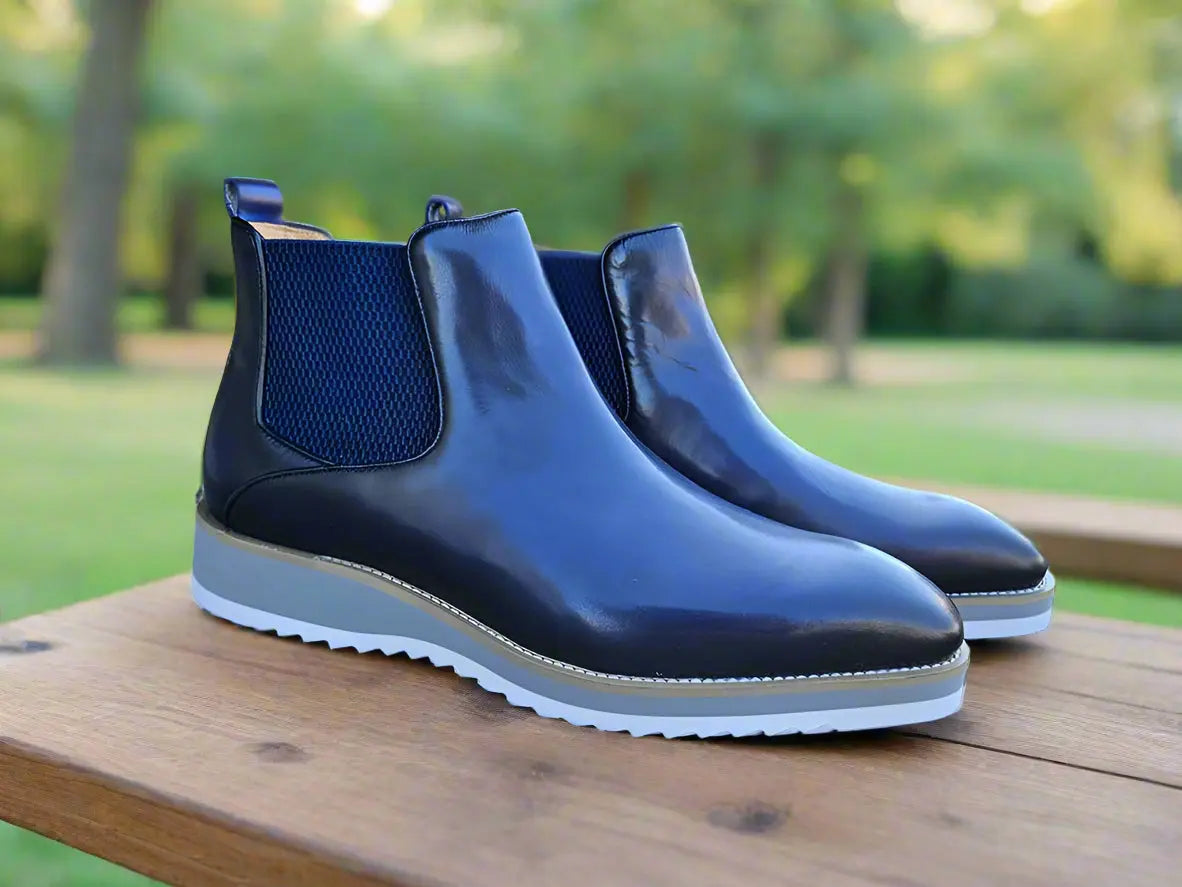 Men's Patina Chelsea Boot-New Designer Collection - 7.5