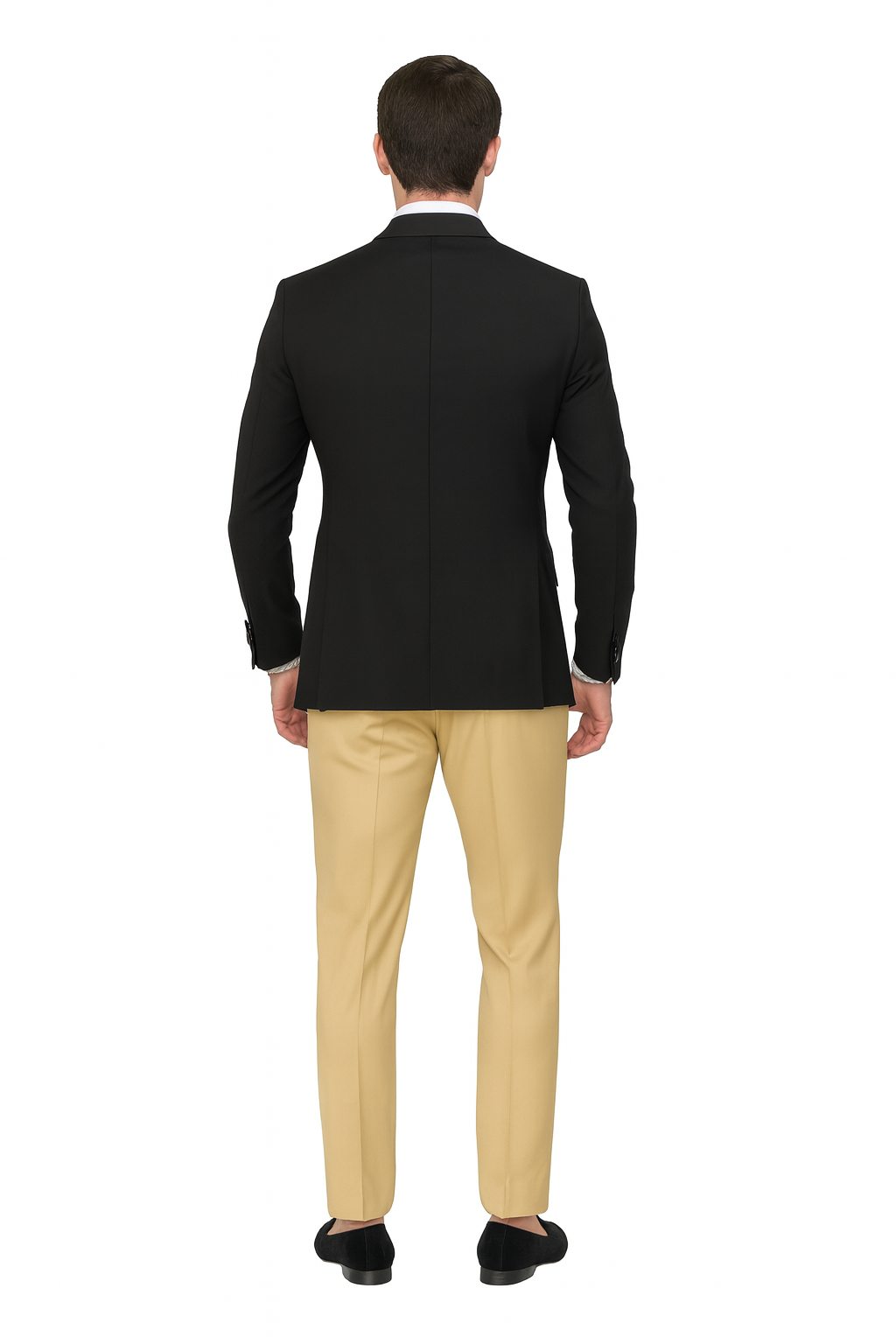 Mens Black and Goldish Champaign Camel Bronze Tuxedo with Satin Shawl Lapel and Matching Vest with Bowtie