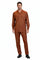 Mens Luxury Copper Wool Two-Piece Leisure Walking Suit