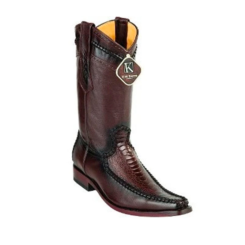 Men's King Exotic Boots Ostrich Leg European Toe Brown (477bd0507) - 6 E