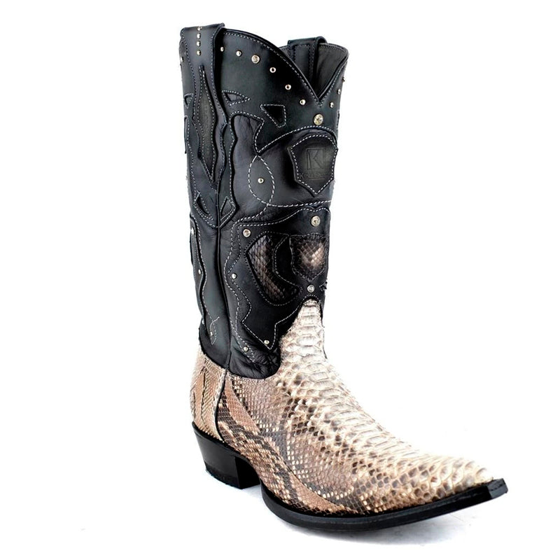 Men's King Exotic Boots Python Boots 3x Toe Handcrafted (495VF5749) - 6 E