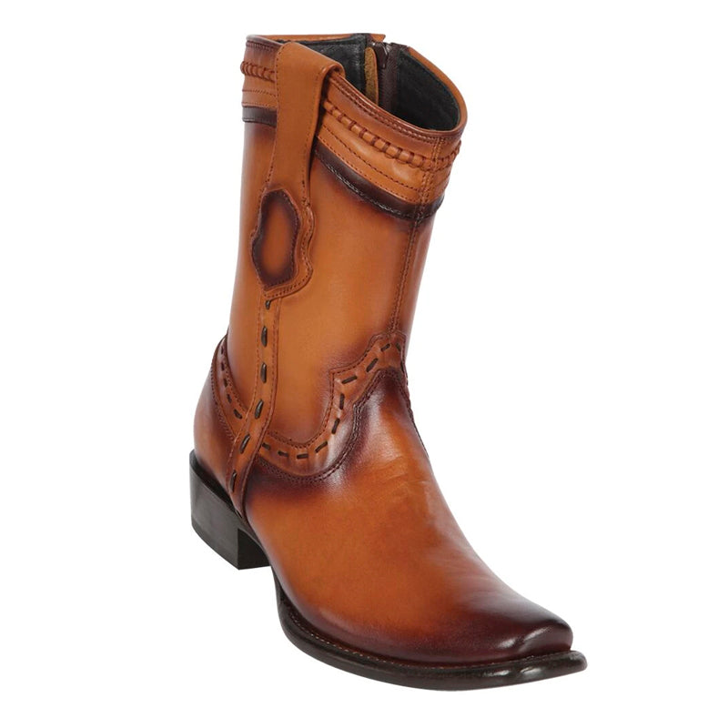 Men's King Exotic Leather Boots Dubai Toe Handcrafted Faded Honey (479B3880) - 6 E