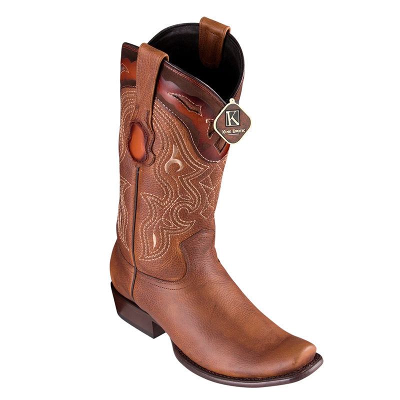 Men's King Exotic Leather Boots Dubai Toe Handcrafted Honey (4799951) - 6 E