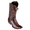 Men's King Exotic Ostrich Boots Dubai Toe Handcrafted Brown (4790307)