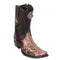 Men's King Exotic Python Boots Dubai Toe Handcrafted Rustic Brown  (479B5785)