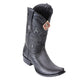 Men's King Exotic Sharkskin Boots With Deer Dubai Toe Handcrafted Faded Gray (479F0938)