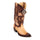 Men's King Exotic Snip Toe Full Quill Ostrich Boots Handmade Burnished Oryx (494RD0315)