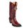 Men's King Exotic Snip Toe Teju Lizard Boots Handcrafted Burnished Burgundy (494RD0743)
