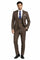 Men’s Brown 3-Piece Slim Fit Suit