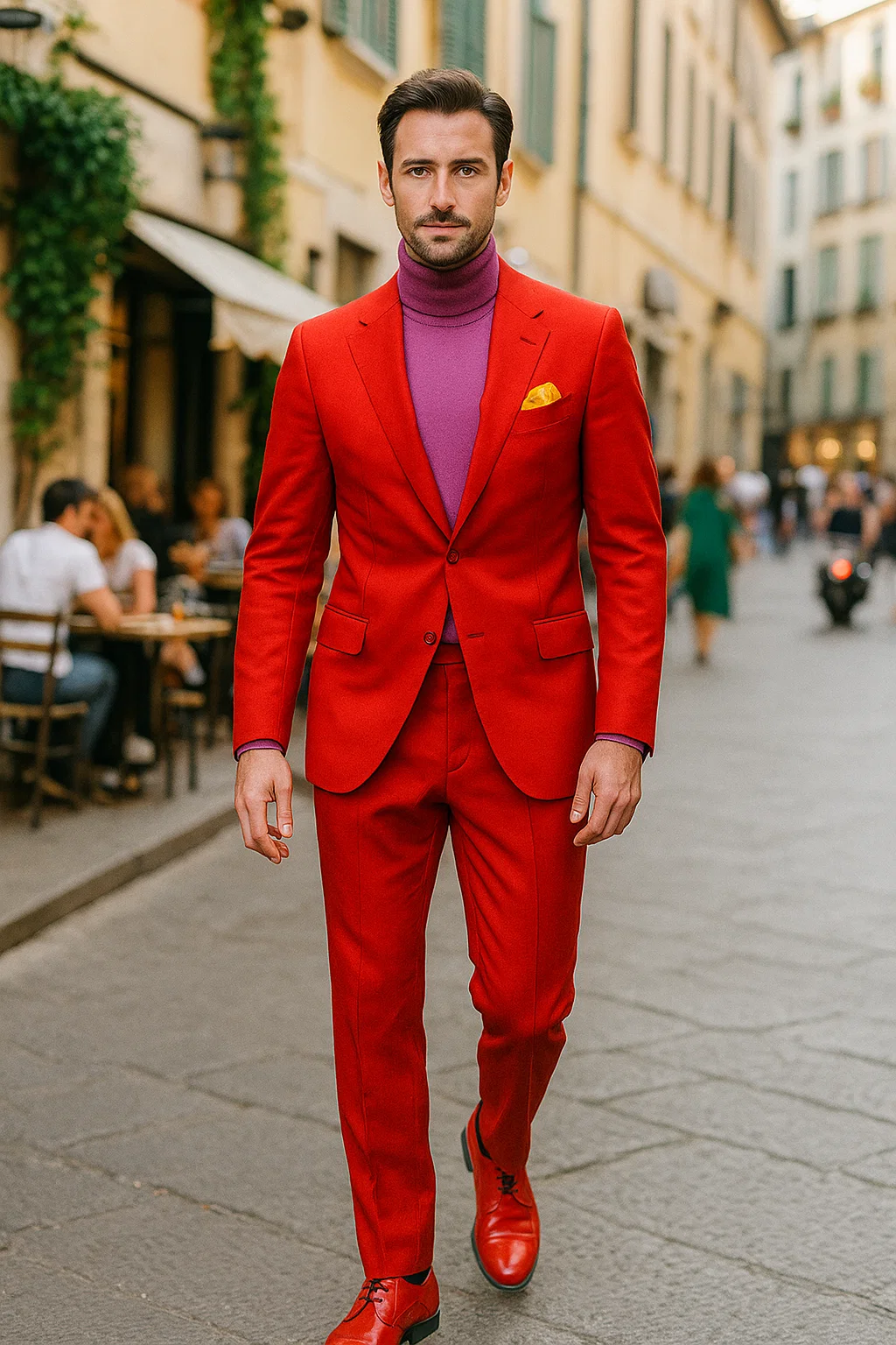 Discounted Jacket and Pants 2 Button Cheap Priced Business Suits Clearance Sale Hot Mens Red Suit - 58R