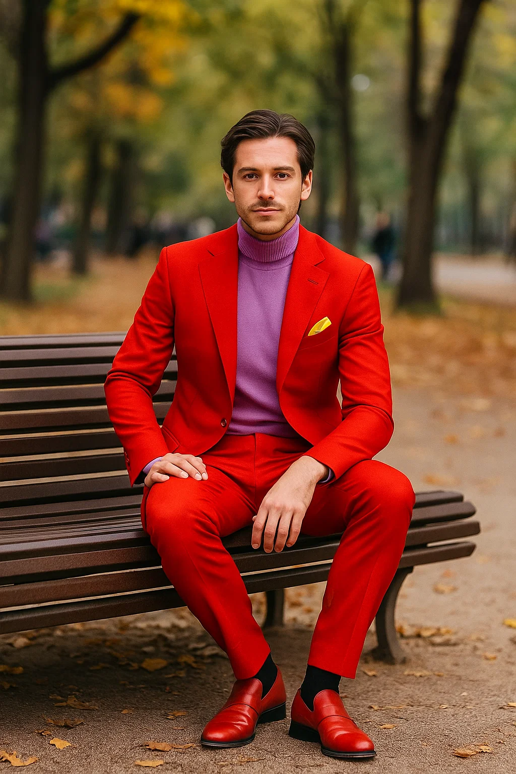 Discounted Jacket and Pants 2 Button Cheap Priced Business Suits Clearance Sale Hot Mens Red Suit - 58R