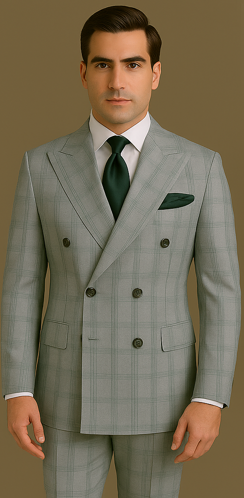 Men’s Rossi Man Milano RM1828 – Slim Fit Modern Suit | Stylish Formal Wear - 34R