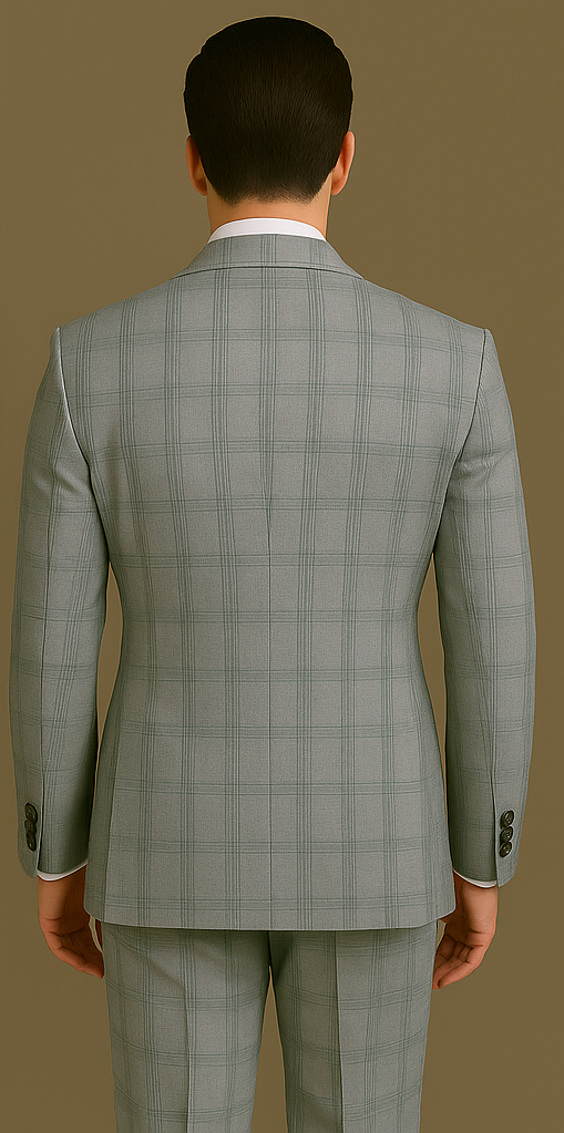 Men’s Rossi Man Milano RM1828 – Slim Fit Modern Suit | Stylish Formal Wear - 34R