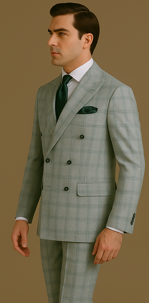 Men’s Rossi Man Milano RM1828 – Slim Fit Modern Suit | Stylish Formal Wear - 34R