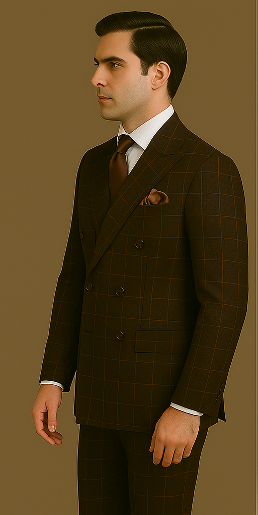Men’s Rossi Man Milano RM1848 – Slim Fit Stylish Suit | Modern Formalwear for Men - 34R