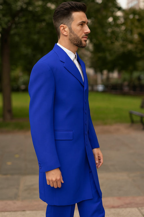 Men's Royal Seven Button Zoot Dress Zoo t Suit - Pimp Suit - Zuit Suit for Men
