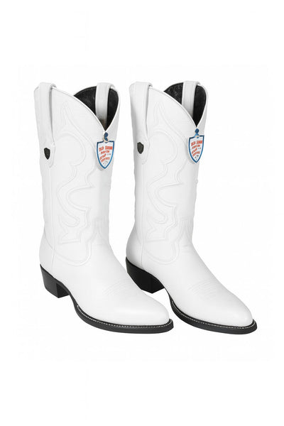 Men’s White Western Cowboy Boots - Genuine Leather - Handcrafted Rodeo Style