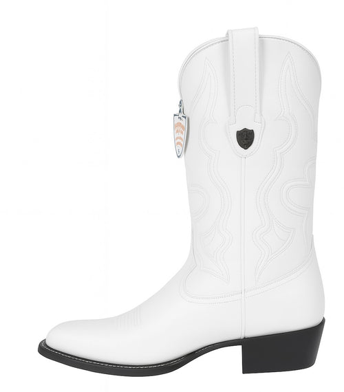 Mens White Western Cowboy Boots - Genuine Leather - Handcrafted Rodeo Style-New Designer Collection