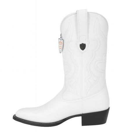 Mens White Western Cowboy Boots - Genuine Leather - Handcrafted Rodeo Style-New Designer Collection