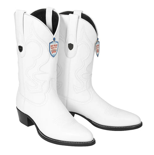 Men’s White Western Cowboy Boots - Genuine Leather - Handcrafted Rodeo Style