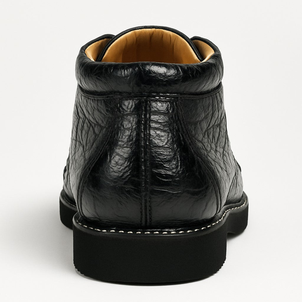 Men's Wild West Boots Caiman and Ostrich Skin Shoe 2ZA050205-New Designer Collection - 6