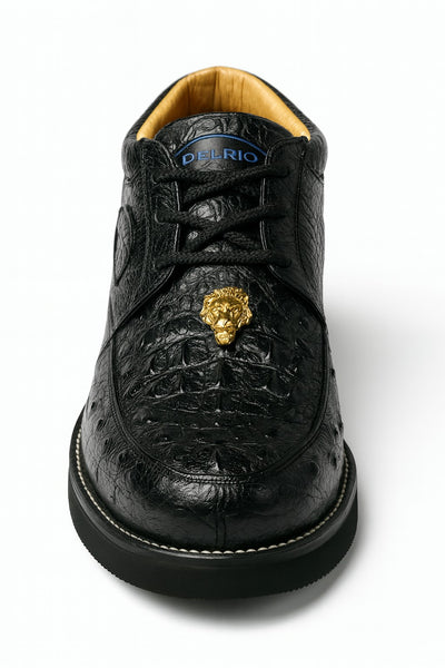 Men's Wild West Boots Caiman and Ostrich Skin Shoe 2ZA050205-New Designer Collection