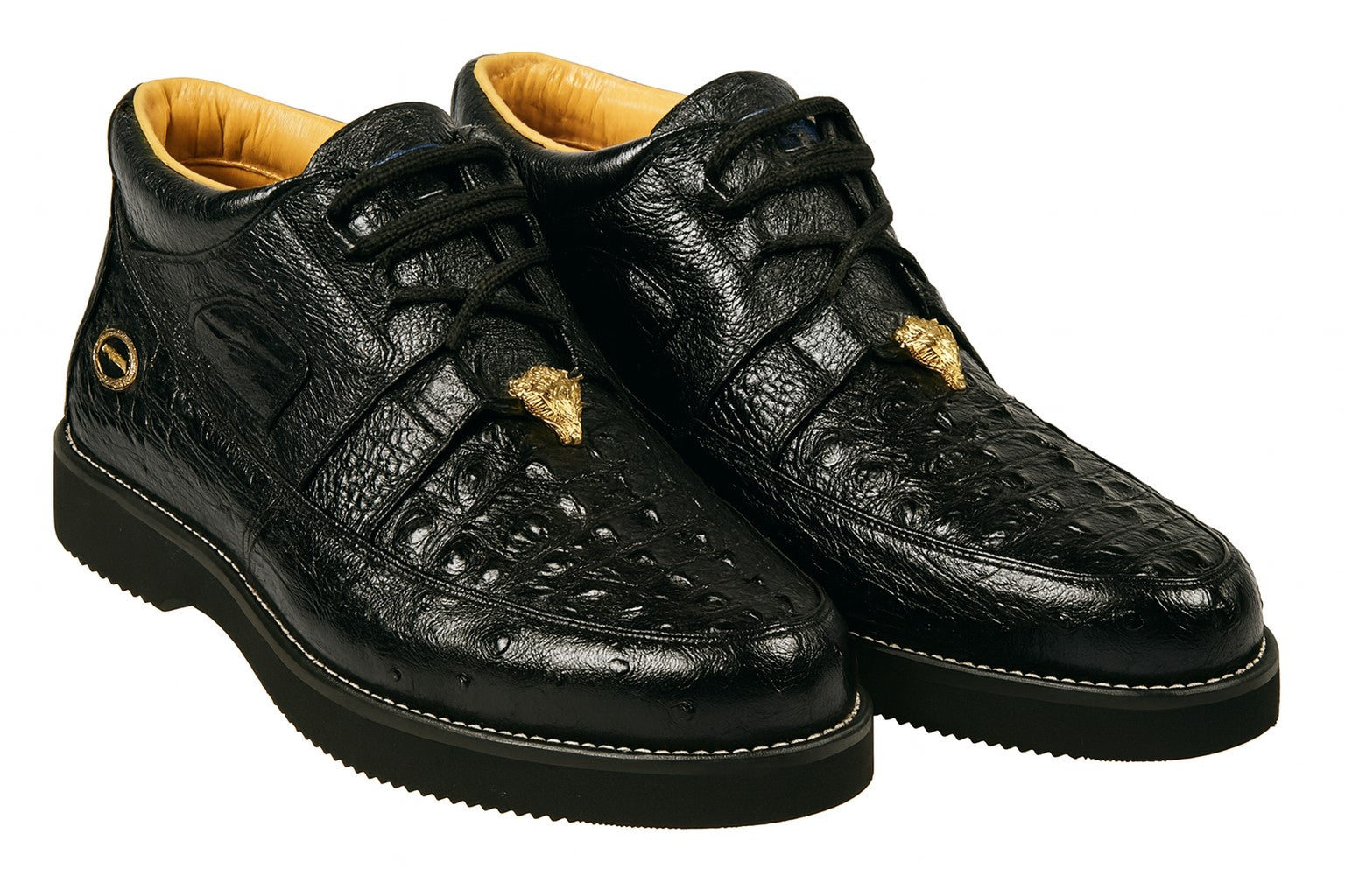 Men's Wild West Boots Caiman and Ostrich Skin Shoe 2ZA050205-New Designer Collection - 6