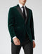 Green velvet suit Many Styles & Brands $99UP Men's Dark Green Velvet Slim Fit Casual Blazer On Sale