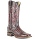 Men's King Exotic Cowboy Style By Los Altos Boots Botas For Sale Snip Toe Black Cherry Genuine Smooth Caiman Dress Cowboy Boot Cheap Priced For Sale Online