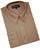 Taupe Cotton Blend Convertible Cuffs Men's Dress Shirt