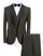Green Slim Fit Suit - Many Styles & Brands $99UP Men's Olive Green 3-Pieces Slim Fit Shawl Lapel One Button Vested Dress Suit
