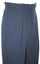 Mens Pleated Dress Pants Navy Blue Wide Leg Slacks Pleated baggy dress trousers unhemmed unfinished bottom