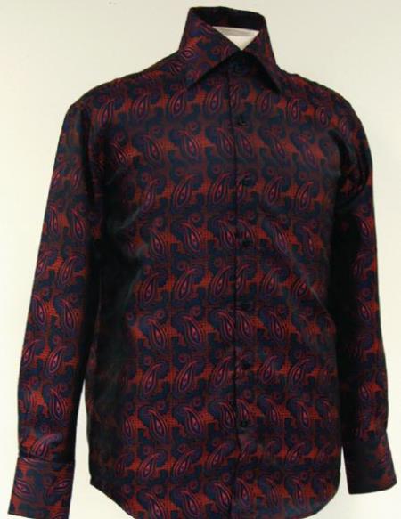 M Fancy Polyester Dress Fashion Club Clubbing Clubwear With Button Cuff Navy/Red Men's Dress Shirt Night Club Outfit Guys Wear For Men Clothing Fashion M Fancy Polyester Dress Fashion Club Clubbing Clubwear With Button Cuff Navy/Red Men's Dress Shirt Night Club Outfit Guys Wear For Men Clothing Fashion