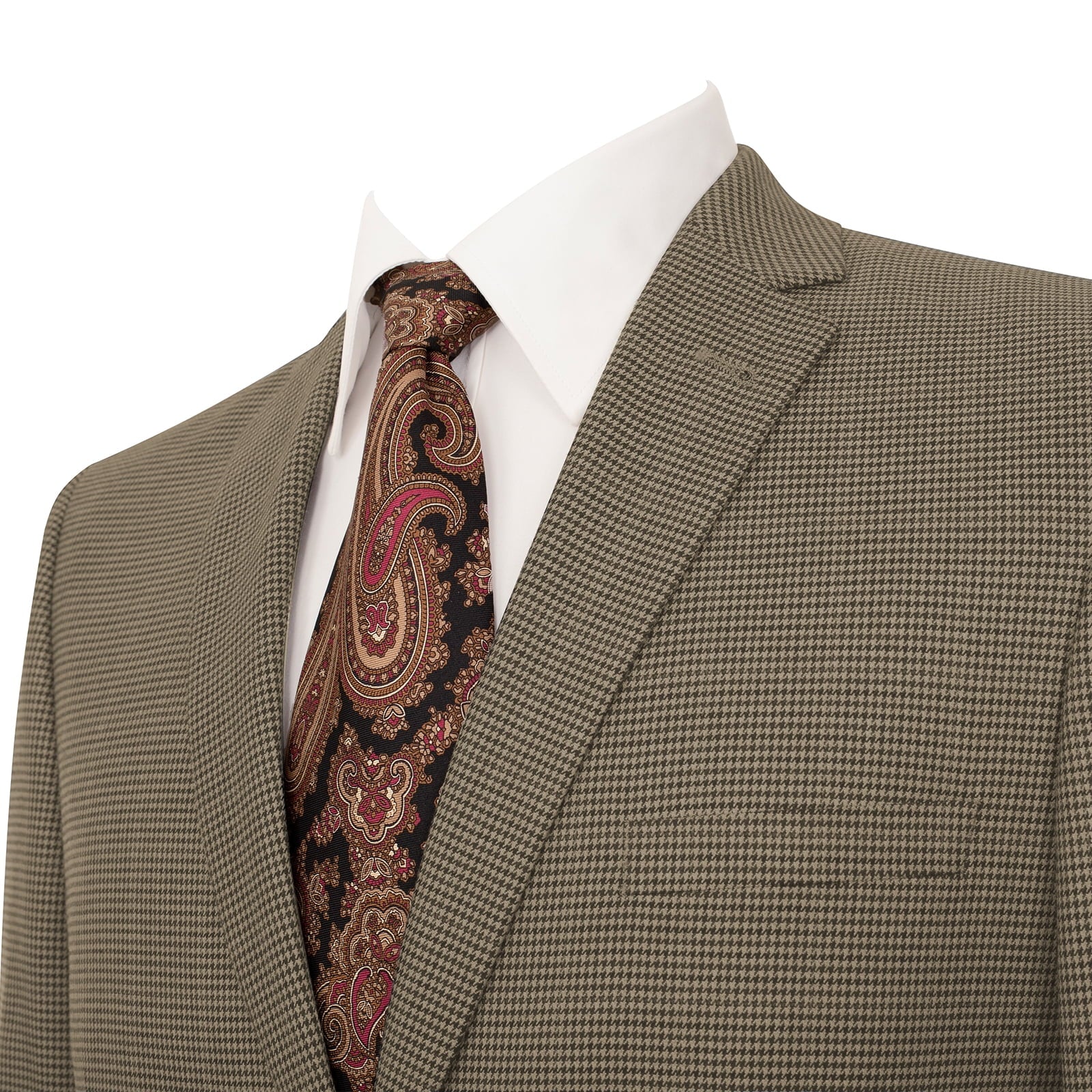 Mens 2 Button Slim Fit Light Brown Blazer - 36 Short