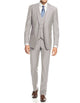 Mens Grey Suit Mens Smart Slim Vested Suit Light Grey
