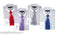 Striped From George Slim Tie White Collar Two Toned Contrast Multi-Color Men's Dress Shirt