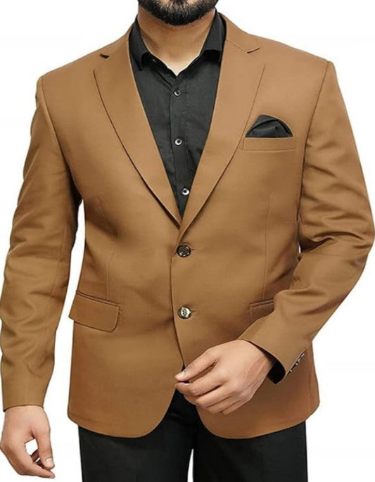 Mens Tan Sport Coat - Beige Color Blazer - Summer Jackets