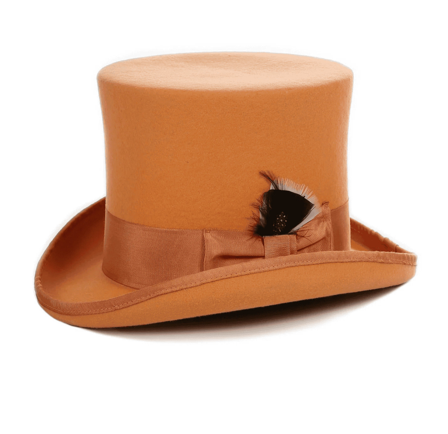 Mens Dress Tophat in Orange - Small