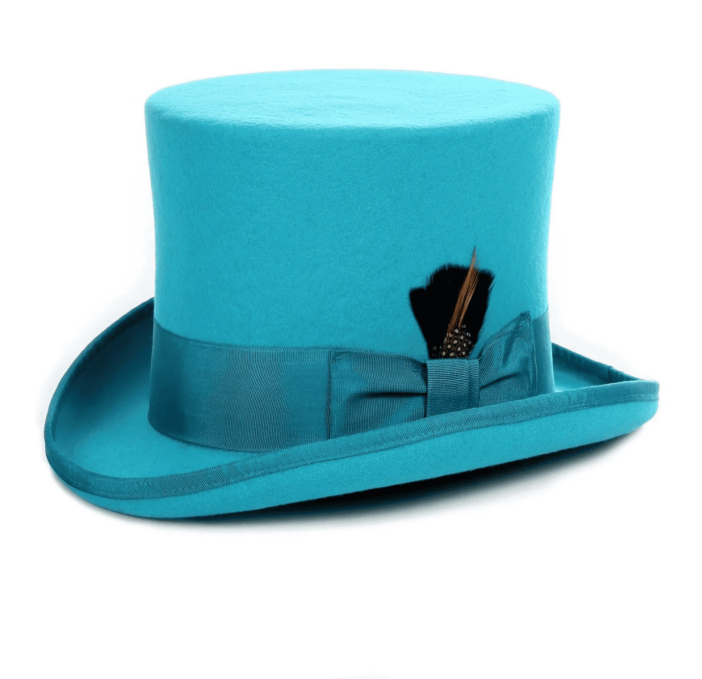 Mens Dress Tophat in Turquoise - Small