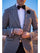 Mens Houndstooth Blazers Mens Two Button houndstooth checkered Designed Black ~ White Blazer