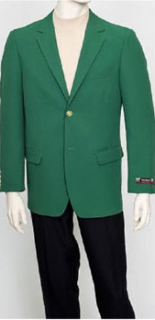 Augusta Green Blazer Men's Classic Brass buttons Blazer Sport Jacket - 38 Regular