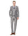 Modern Fit - Mens Grey Suit Mens Vested Smart Modern Fit Suit Light Grey